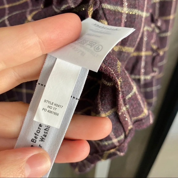 Madewell Plaid Ruffle-Front Top - Picture 6 of 9